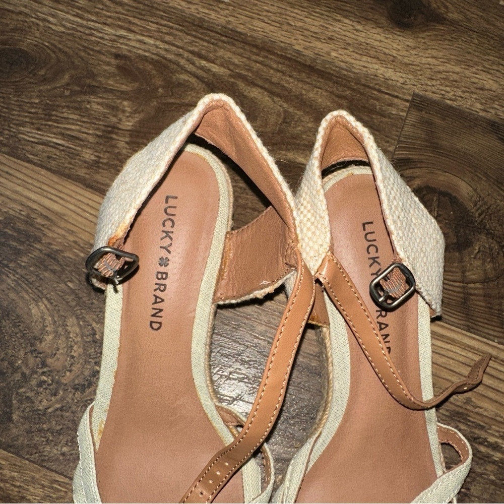 Women’s Lucky Brand Kalley Espadrille Wedge Sandals size 8.5 - Picture 5 of 14